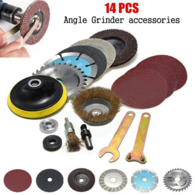 

Angle Grinder Part Accessories 14 Pcs Cutting Polishing Hand Drill Workshop Tool