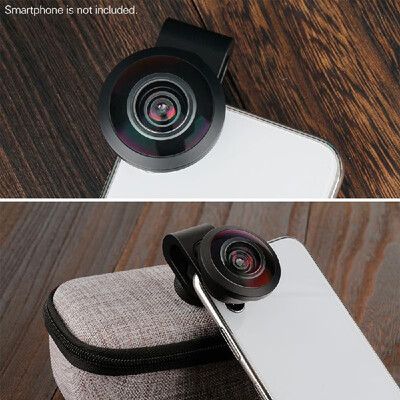

Ulanzi PH-8168 238 Degree Fisheye Lens 4K HD Clip-on Phone Lens Super Wide Angle for iPhone Samsung Huawei Xiaomi Smartphone