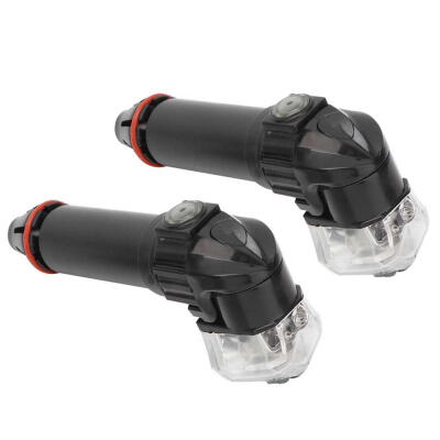 

Greensen 1 Pair Bike Bicycle Handlebar End Plug USB LED Light Warning Safety Lamp