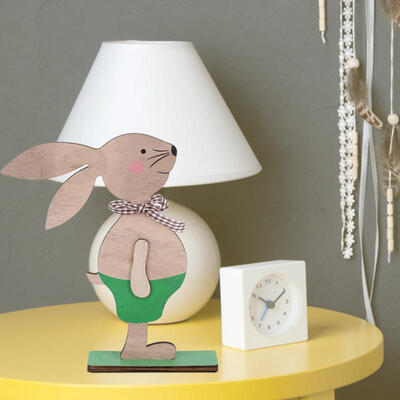 

Greensen Easter OrnamentsCute Wooden Rabbit Craft Decorations for Home Festival Party