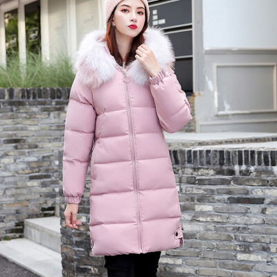 

Roseonmyhand Women Winter Warm Coat Hooded Thick Warm Loose Jacket Long Overcoat