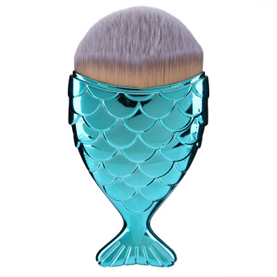 

Mermaid Fish Shape Makeup Powder Foundation Blush Contour Brush Tool