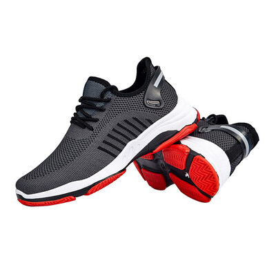 

New Fashion Mans Sneakers Lace Up Vulcanize Running Male Shoes Breathable Comfor Mesh Shallow Flats Casual Boys Shoes