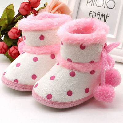 

Hot High Quality Baby Non-slip Boots Winter Boots Soft Bottom Baby Moccasin Baby Warm Boots Or Baby Girls LM58 New