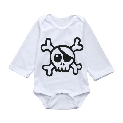 

Newborn Kids Baby Girl Boy Clothes Long Sleeve Printing Romper Jumpsuit Pajamas