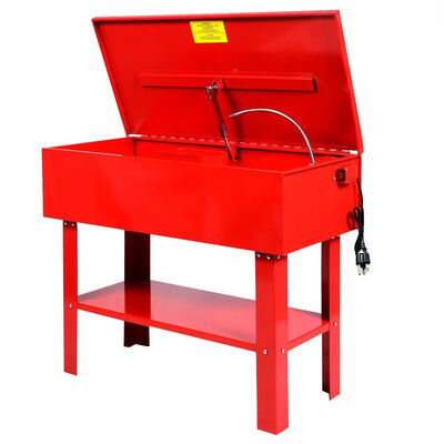 

40 Gallon Parts Washer Electric Solvent Pump Shelf Tank