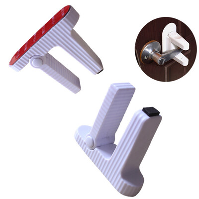 

Gobestart 1 Pcs Door Lever Lock Child Proof Doors Handles Adhesive Child Safety Tools A