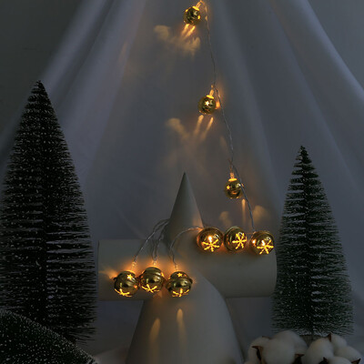 

Tailored Christmas small bell String Lights15M 10 LED New YearParty New Year Decoratio