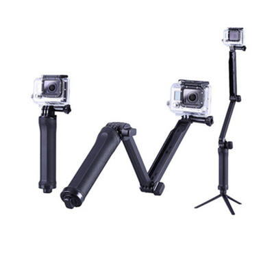 

Portable 3-Way Adjustable Triple-Folding Selfie Stick Tripod Self-Timer Rod For Gopro Xiaoyi Sports Camera