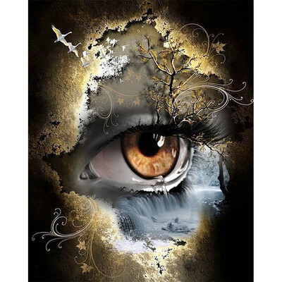 

Toponeto 5D Embroidery Paintings Rhinestone Pasted DIY Diamond Painting Cross Sti
