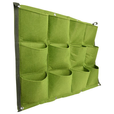 

Greensen 12 Pockets Vertical Greening Hanging Wall Outdoor Garden Plant Growing Bags Planter