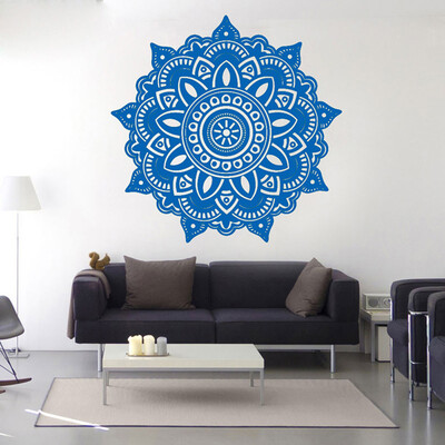 

〖Follure〗Mandala Flower Indian Bedroom Wall Decal Art Stickers Mural Home Vinyl Family BU