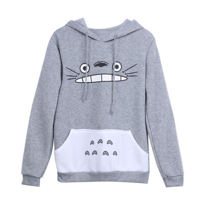 

Fashion MenWomen Unisex Cartoon Cat Printing Pullover Long Sleeve Hoodies