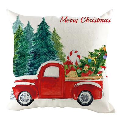 

Siaonvr Christmas Pillow Cover Pillowcases Decorative Sofa Cushion Cover Home Decoration