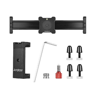 

Andoer 40cm157inch Aluminum Alloy Camera Video Slider Track Rail Stabilizer Max Load 132Lbs for Canon Nikon Sony DSLR Camera