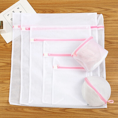 

7PcsSet Laundry Wash Bags Net Lingerie Bra Mesh Zipped Washing Machine Bags