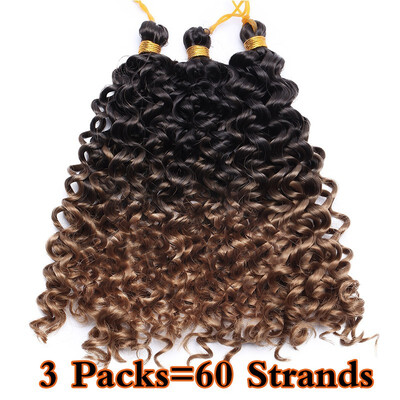 

3 Packs Afro MarleyBob Crochet Hair Marlibob Crochet Extension Kinky Curly Kinky Bundle Ombre Braidng Hair Extensions