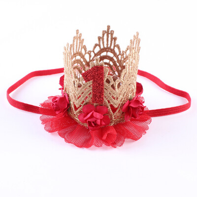 

Toddler Baby Kids Girls Lace Flowers Crown Princess Hair Band Headband Head