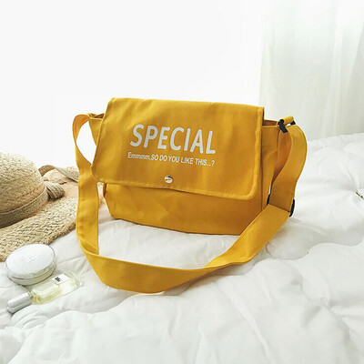 

Tailored Women Student Literary High Capacity Canvas Messenger Crossbody Shoulder Bag
