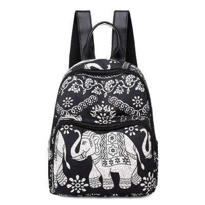 

Multicolor Printing Travel Backpacks Women Small Oxford Cloth Knapsack