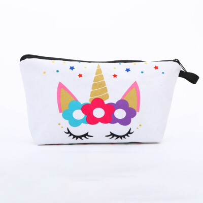 

Makeup Bag 3D Printed Cosmetic Bag Clutch Bag Ladies Storage Wash Bag Travel Girls Women Handbag