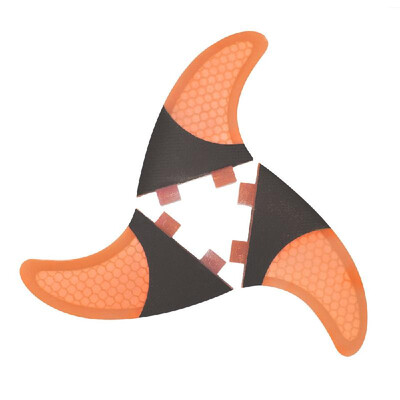 

Set of 3 Surfboard Fins Honeycomb Half Carbon Fiber Surf Board Fins G3 G5 G7