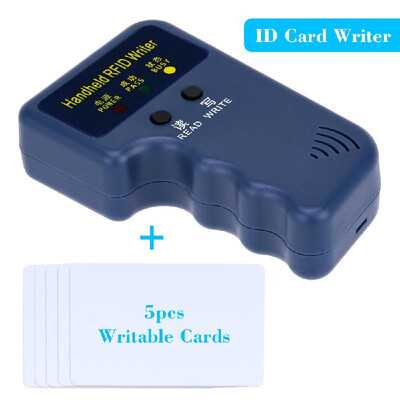 

Handheld 125KHz RFID ID Card WriterCopier Duplicator 5pcs Writable T5577 Cards