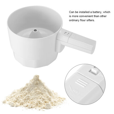 

Electric Handheld Flour Sifter Sieve Flour Strainer Kitchen Cooking Baking Pastry Tools Flour Sieve Baking Flour Sifter