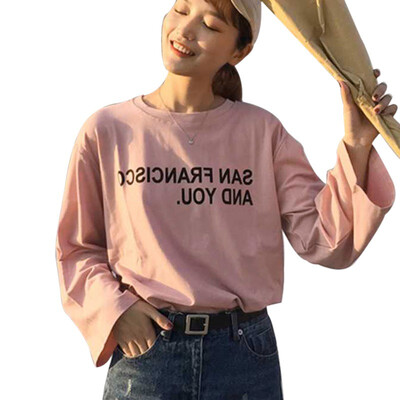 

T shirt women White Summer Letter Printed Funny Cotton Tee Shirt Casual Loose O-neck Comfortable Women Tops