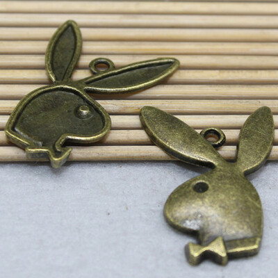 

1Pcs BrightDull SilverGold Color Plated Alloy Charms DIY Jewelry Findings Animal Rabbit Head Pendants