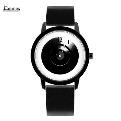 

Enmex cool watch hit color focus creative design dazzling Milan steel belt watch during the translation of holiday gifts