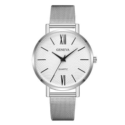 

Womens New Watches Geneva Luxury Womens Thin Stainless Steel Strap bracelet Band Analog Quartz WristWatch Watch reloj mujer