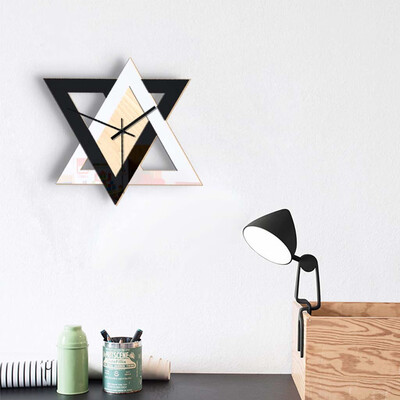 

Siaonvr Nordic Style Hedgehog Wall Clock Silent Wooden Clock for Home Living Room