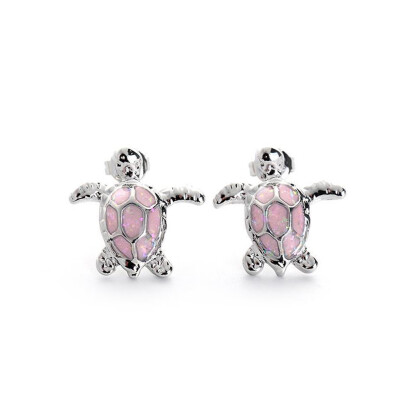 

Fire Opal Artificial Stud Earrings Earring Turtle Ear Stud