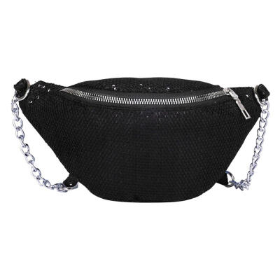 

Mesh Shoulder Messenger Handbags Waist Packs Women Chain Crossbody Bags