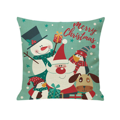

〖Follure〗New Christmas Cotton Linen Pillow Case Sofa Cushion Cover Home Decor