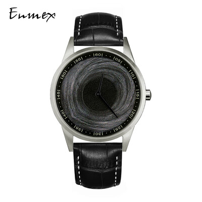 

Creative design of watch oil picture canvas belt sports waterproof steel watch when translating holiday gift Enmex