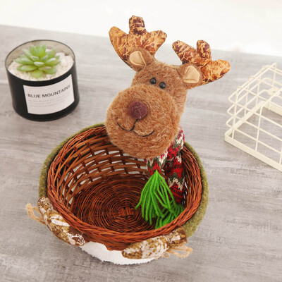 

Candy Storage Basket Merry Christmas Decoration Santa Claus Storage Basket Gift Christmas Decorations For Home