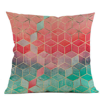 

〖Follure〗Geometric Pillow Case Waist Cushion Cover Sofa Home Decor