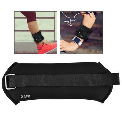 

Greensen Black 2 05kg Running Exercise Ankle Wrist Iron Sand Bag Adjustable Strap Sport Sandbag