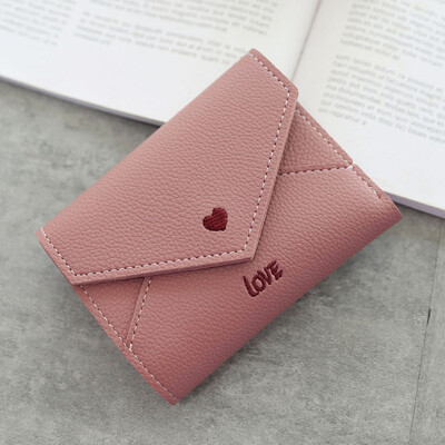 

Tailored Women Simple Love Short Wallet Coin Purse Card Holders Handbag BK
