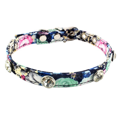 

Dog Collar With Bell Collar For Cats Flashing Rhinestone Kittens Pet Collars Shiny Adjustable Collars Pet Lead Supplies