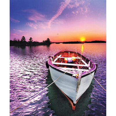 

5D DIY Full Drill Diamond Painting Sea Boat Cross Stitch Embroidery Mosaic