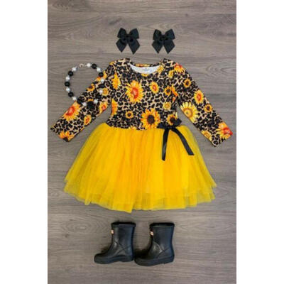 

Kids Baby Girl Dress Lace Tulle Party Short Long Sleeve Dresses Clothes Sundress