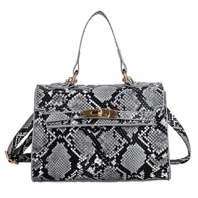 

Elegant Animal Print Handbag Women Shoulder Messenger Flap Leather Bags