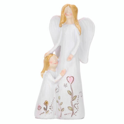 

Resin Crafts Mother Daughter Angel Sculpture Ornaments Mothers Day Gift