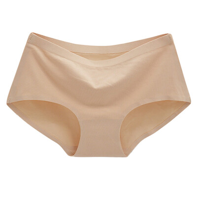 

Toponeto Fashion One-piece Seamless Underwear Mid-waist Sexy Lady Underwear All Cotton