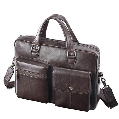

Tailored Men Leather Crossbody Bags Mens High Quality Luxury Business Briefcase Messenger Bags