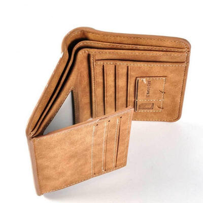 

Fashion Men PU Leather Wallet Pocket Coin Card Money Holder Clutch Bifold Slim Purse