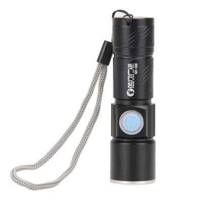 

800LM CREE LED Torch Zoomable Waterproof USB Rechargeable Flashlight Torch
